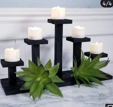 Christmas Lanterns Diy, Dollar Tree Candle Holders, Dollar Tree Candles, Dt Crafts, Crafts Dollar Tree, Wood Craft Patterns, Diwali Decoration Items, Diy Diwali Decorations, Diy Blocks