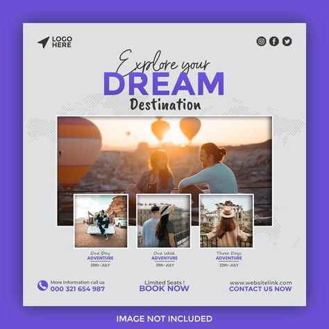 Collage Social Media Post, Travel Agency Social Media, Agency Social Media Post, Agency Social Media, Immigration Canada, Social Media Post Template, Social Media Design Inspiration, Holiday Packaging, Post Design