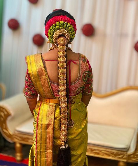 Hairstyle @bloombridalstudio #coimbatoremakeupartist #coimbatoremakeup #coimbatorehairstyle  #tamilwedding #hinduwedding #tamilbride #hindubride #southasianbride #makeup #hairstyle #bridal #bridalmakeup #traditional #marriage #wedding #southasianwedding #bridaljewellery #asianbridal #sareedraping #bridalsaree #saree #weddingsaree #hairbraid Kerala Wedding Hairstyle, Wedding Hairstyle With Flowers, Hairstyle With Flowers, Jadai Billai, Recipes Using Bananas, Hairstyle Bridal, Kerala Wedding, Tamil Brides, Traditional Marriage