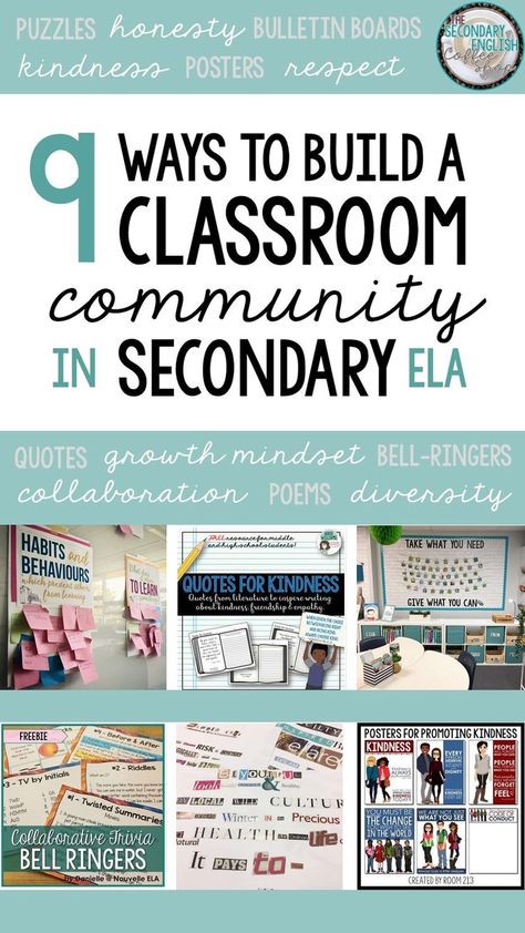 Classroom Secondary, Intermediate Classroom, Middle School Ela Classroom, School Icebreakers, Student Collaboration, Teaching Secondary, Secondary English, Secondary Classroom, 8th Grade Ela