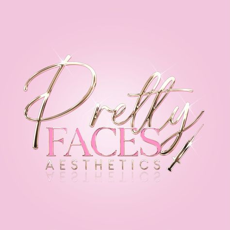 Lash Business Logos, Lash Business Logo Design Ideas, Mua Logo Ideas, Lash Tech Logo Ideas, Makeup Logo Design Ideas, Esthetic Logo, Pink Salon Aesthetic, Nail Tech Logo Design, Esthetician Logo Ideas