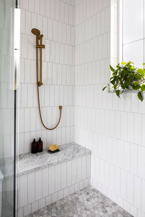 27 Bathroom Tile Ideas for Your Next Renovation Bathroom 2024, Subway Tile Showers, Subway Tiles Bathroom, Shower Tile Ideas, Neutral Bathroom, Primary Bath, Bathroom Tile Ideas, Creative Bathroom, Large Tile