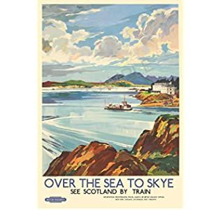 TU62 Vintage Loch Ness Urquhart Castle Railway Travel Poster Re-Print - A3 (432 x 305mm) 16.5" x 11.7": Amazon.co.uk: Kitchen & Home Scotland By Train, Urquhart Castle, Railway Posters, Art Deco Print, Skye Scotland, Scottish Landscape, Art Deco Posters, Isle Of Skye, Picture Library