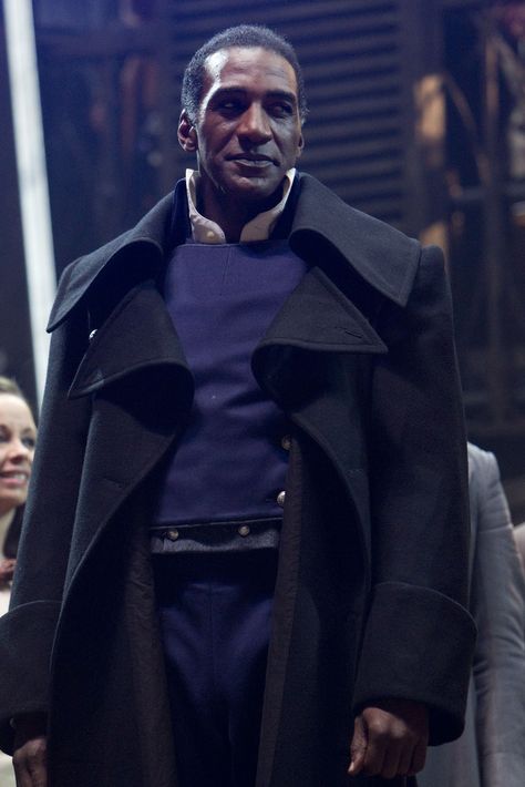 "Javert" as played by Norm Lewis ("Les Miserables").  I loved Terrence Mann, but Norm Lewis is amazing. Norm Lewis, Terrence Mann, Hadley Fraser, Les Miserable, Dream Cast, 2012 Movie, A Night At The Opera, Theatre Geek, English Men