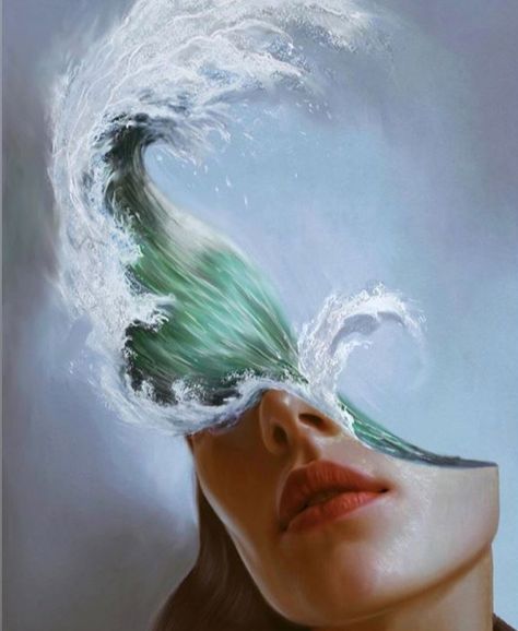 #surreal #fantasyart #psychedelic #amazing #edit #ocean #wave #mind #overwhelming #beautiful #human Surrealism Drawing, Futurism Art, L'art Du Portrait, Art Du Collage, Organic Art, Art Et Illustration, A Level Art, Art And Illustration, Surreal Art