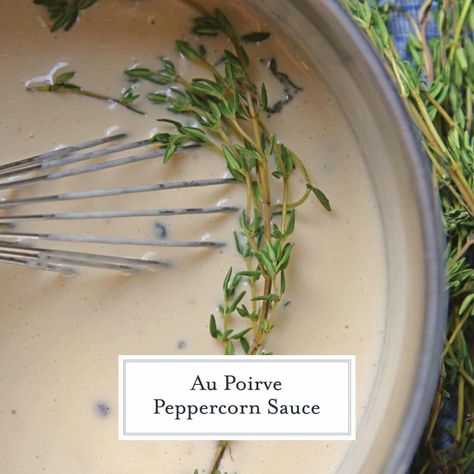 Peppercorn Sauce For Steak, Peppercorn Sauce Recipe, Sauce For Steak, Peppercorn Steak, Beef Sauce, Chicken Cooking, Peppercorn Sauce, Cooking Chicken, Sous Vide Recipes