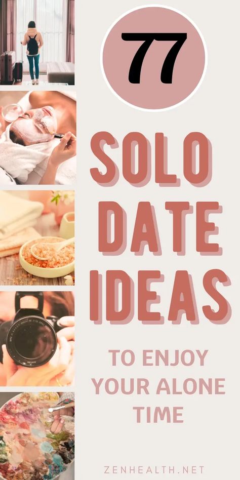 Here are 77 solo date ideas to enjoy dating yourself, expressing your identity and creativity and reconnecting with your inner child. Use these solo date ideas for a wonderful evening or night time at home or out and about. Date Ideas For Yourself, Solo Date Ideas At Home, Date Yourself Ideas, Ways To Treat Yourself, Solo Date Ideas, Dating Yourself, Solo Date, Date Ideas For New Couples, Girl Energy