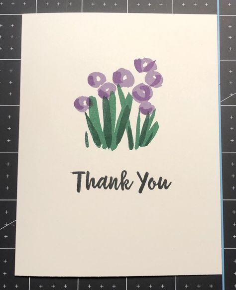 Excited to share this item from my #etsy shop: Stampin Up Abstract Impressions Thank you Card #simplestamping #stampinup Mothers Day Drawings, Simple Thank, Stationary Art, Handmade Thank You Cards, Thank You Card Design, Appreciation Cards, Bullet Journal Inspiration, Paper Crafts Cards, Greeting Card Design