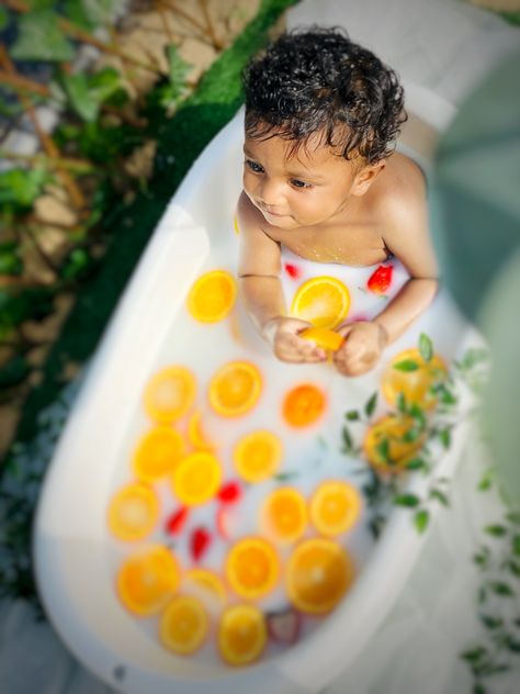 Baby photoshoot/ baby boy/ fruit bath Boy Photoshoot, Milk Bath, Baby Photoshoot, Pool Float, Float, Milk, Pool, Bath