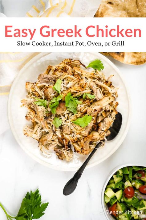 Low Sodium Instant Pot Recipes, Greek Chicken Instant Pot, Instant Pot Greek Chicken, Easy Greek Chicken, Grill Dinner, Instant Pot Slow Cooker, Instant Food, Chicken Instant Pot, Chicken With Lemon