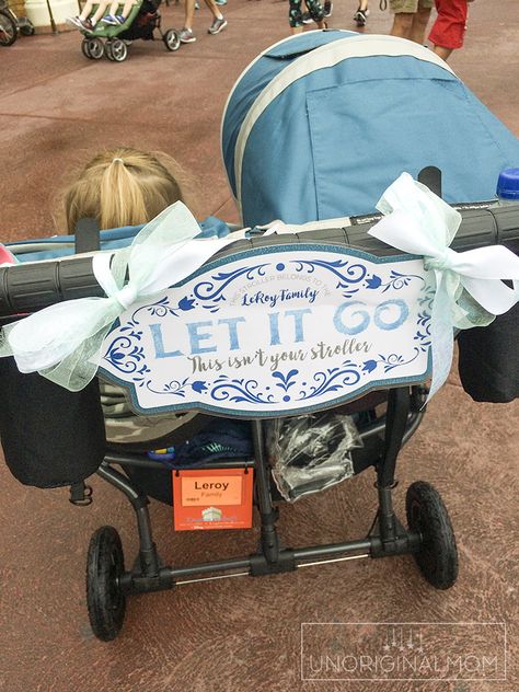 Decorate Stroller For Disney, Disneyland Stroller Sign, Disney World Stroller Sign, Diy Disney Stroller Sign, Stroller Decoration For Disney, Disney Stroller Decoration, Stroller Tags For Disney, Disneyland Checklist, Disney Stroller Sign