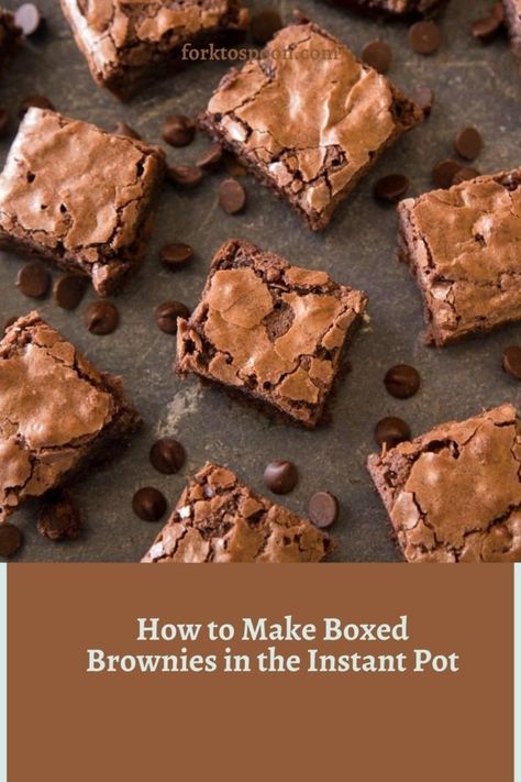 Instant Pot Brownies, Brownie Mix Desserts, Boxed Brownie Recipes, Pot Brownies, Easy Brownie Recipe, Boxed Brownies, Gluten Free Brownies Recipe, Pot Brownie, Banana Pecan Bread