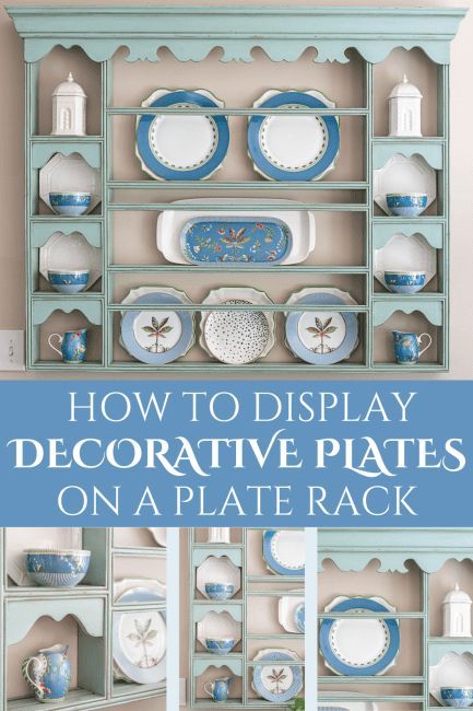 In this post, you'll learn how to decorate a plate display rack to best show off your favorite plates, platters and other small items. I found out that there's more to creating a beautiful display than just gathering a bunch of plate together. #howtodecorateaplaterack #platerackdecoratingideas #platerackwalldecor #decorativeplatedisplayideas Decorative Plate Display Ideas, Pie Plate Display, Plate Racks Wall Display, Plate Display Rack, Decorative Plates Display, Plate Rack Wall, Shelf Decorating, Platter Display, Townhouse Ideas