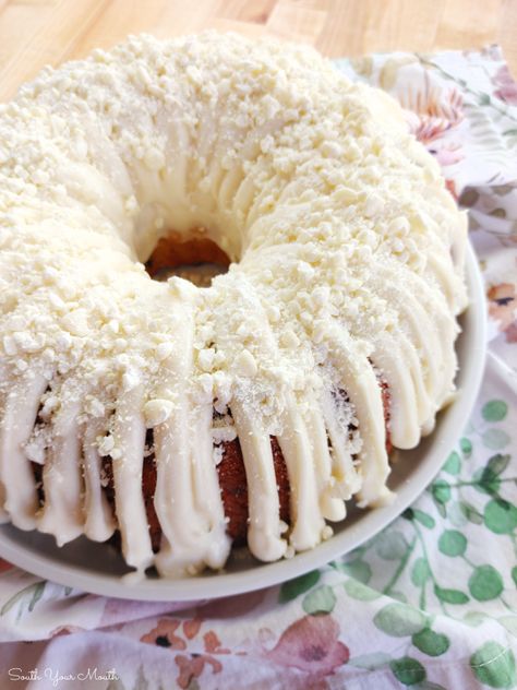 South Your Mouth White Chocolate Berry Bundt Cake, White Chocolate Raspberry Nothing Bundt, Vanilla Raspberry Bundt Cake, Bundt Cake Recipes White Chocolate Raspberry, Berry Bundt Cake, Copy Cat Nothing Bundt Cake Recipes White Chocolate Raspberry, White Chocolate Raspberry Bundt Cake, Chocolate Raspberry Cake Recipe, Berry Pie Filling