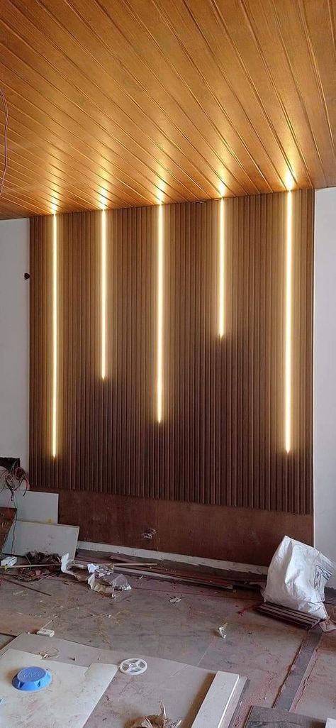 Pvc Panneling Rooms Bedroom, Pvc Interior Design, Room Pvc Design Wall, Pvc Wall Panels Designs, Profile Light, Sofa Wall, Wall Panel Design, Pvc Wall Panels, Cove Lighting