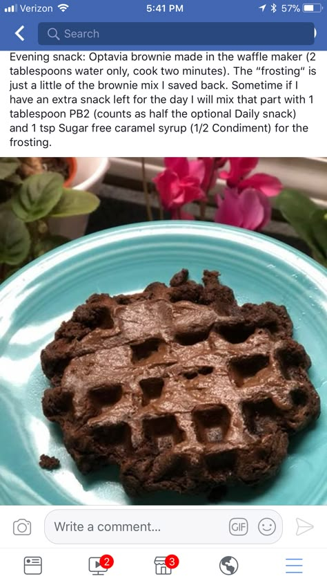 Brownie Optavia Hack, Optivia Brownie Hacks, Brownie Fueling Hack Optavia, Optavia Hacks For Brownies, Optavia Brownie Waffle, Optavia Fueling Hacks Brownie, Optavia Dessert Hacks, Optavia Brownie Hacks, Optivia Hacks