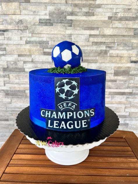 Soccer cake Soccer Cakes For Boys, Champions League Cake, Soccer Cake, 10th Birthday Parties, Cake Gallery, Cute Birthday Cakes, 10th Birthday, 8th Birthday, Uefa Champions League