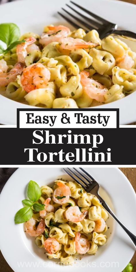 This dish combines the sweetness of succulent shrimp, the rich creaminess of a well-made Alfredo sauce, and the hearty goodness of cheese-stuffed tortellini. Shrimp Spinach Tortellini, Shrimp With Tortellini Recipe, Shrimp And Cheese Tortellini Recipes, Tortellini Recipes Shrimp, Shrimp Tortellini Salad, Shrimp And Tortellini Recipes, Shrimp Tortellini Recipes, Tortellini And Shrimp, Shrimp Tortellini Alfredo