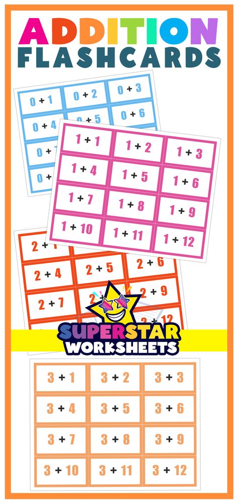 Calling all math teachers! Add some excitement to your lessons with our colorful addition flashcards! 🌈 These printable PDFs are ready to go, making math practice engaging and interactive for your students. Get your students excited about addition! Addition Flashcards Printable Free, Human Body Worksheets, Addition Flashcards, Math Flash Cards, Teaching Addition, Math Fact Practice, Math Fluency, Math Fact Fluency, Free Printable Flash Cards