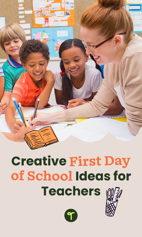 Need first day of school activities? Find creative first day ideas for going back to school plus printable downloads for teachers! First Day Of School Classroom Ideas, First Day Of School Ideas For Teachers, First Day Of School Teacher Ideas, First Day Of School Ideas, Night Before School, Preschool Fine Motor Activities, School Creative, Letter To Teacher, First Day School