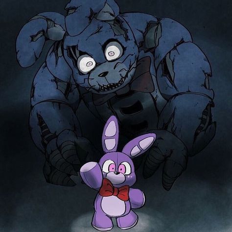 Not mine Bonnie Fnaf Fanart, Nightmare Bonnie, Bonnie Fnaf, Fnaf Fanart, Toy Bonnie, Fnaf 4, Animatronic Fnaf, Fnaf Wallpapers, Fnaf 1