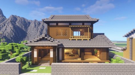 Minecraft Japanese Bath House, Korean Minecraft House, Minecraft Japanese House, Minecraft Japanese, Mc Builds, Minecraft Structures, Minecraft Interior Design, Bangunan Minecraft, Minecraft House Plans