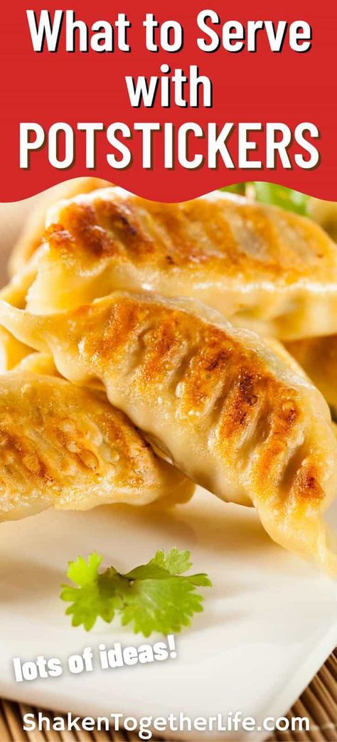 Sides For Potstickers, Chinese Potstickers Recipes, Sauce For Chinese Dumplings, Potstickers And Sides, Potstickers Meal Ideas, Pot Stickers Meal Ideas, Meals With Potstickers, Pot Sticker Meal Ideas, Pot Sticker Dinner