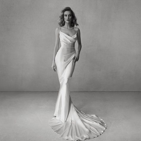 Silk Sheath Wedding Dress, Katherine Tash, Wedding Gown Trends, Silk Bridal Gown, Slip Wedding Dress, Wedding Dress Sketches, Timeless Wedding Dress, Silk Wedding Dress, Dress Alterations