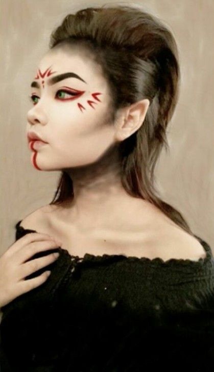 Alien Make-up, Dragon Makeup, Fantasy Make-up, Dengeki Daisy, Samurai Tattoo, Fx Makeup, Vampire Knight, Sfx Makeup, Fantasy Makeup