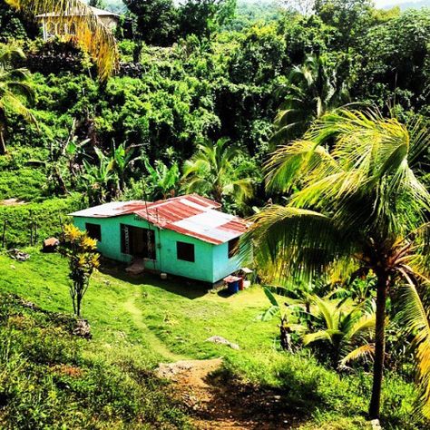 Jamaica Homes, Jamaica Cottage, Jamaican House, Jamaican Country House, Jamaican Countryside, Jamaica Beautiful Places, Jamaica In The 70s, Jamaica Landscape Photography, Jamaica Culture