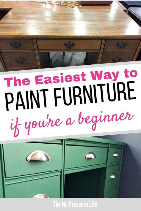 I learned how to paint wood furniture and it's so easy with this step-by-step tutorial! Give your second hand furniture a makeover with these simple tips. #diycrafts #paintedfurniture Paint Wood Furniture, Easy Furniture Makeover, Diy Furniture Makeover Ideas, How To Paint Furniture, Hand Furniture, Painting Wood Furniture, Second Hand Furniture, Paint Wood, Learn How To Paint