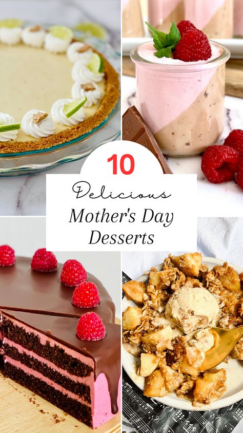 Cherry And Almond Cake, Yogurt Mousse, Mango Tart, Key Lime Pie Easy, Raspberry Meringue, Homemade Strawberry Ice Cream, Mothers Day Desserts, Raspberry Yogurt, Cream Cheese Pie