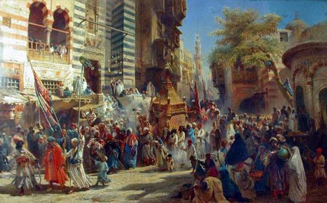 The Arrival of the Holy Carpet in Cairo ( from Macca to Cairo ) - 1876. by Konstantin Yegorovich Makovsky . The Tudor Family, Warrior King, Uk History, Old Egypt, Wars Of The Roses, Richard Iii, King Richard, Asian History, Egypt Art