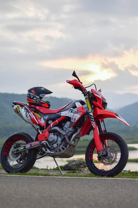 Crf Supermoto, Honda Supermoto, Honda Crf300l, Supermoto Bikes, Tornado 250, Honda Crf 250, Custom Dirt Bike, Stylish Bike, Enduro Motocross