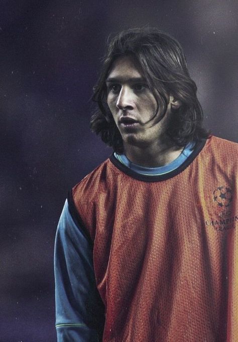 Young Messi, Lionel Messi, Long Hair, Soccer, Football, Orange, Quotes, Hair, American Football