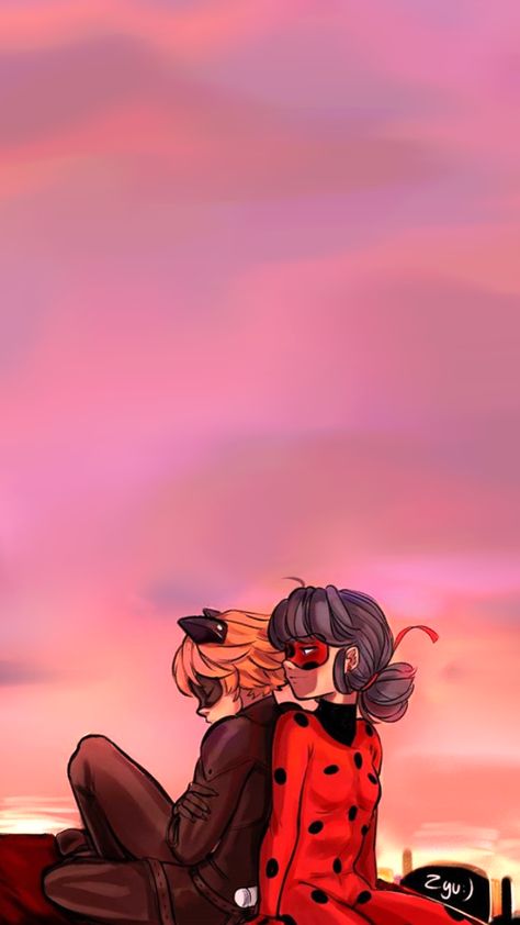 Marichat Fanart Wallpaper, Ladybug And Cat Noir Fanart, Ladynoir Fanart, Miraculous Fanart, Ladybug Und Cat Noir, Catnoir And Ladybug, Mlb Wallpaper, Miraculous Ladybug Oc, Miraculous Wallpaper