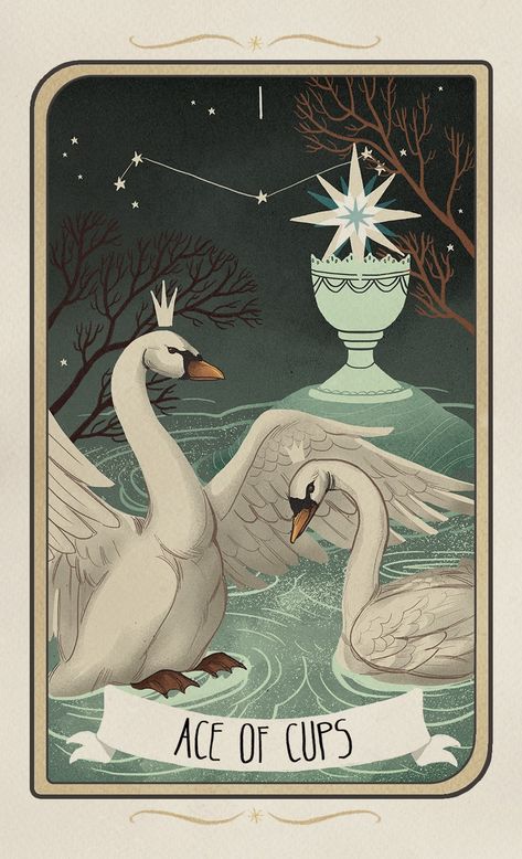 Oracle Art, Ace Of Cups, Swan Tattoo, Love Oracle, New Wallpaper Iphone, Modern Magic, Esoteric Art, Muse Art, Tarot Cards Art