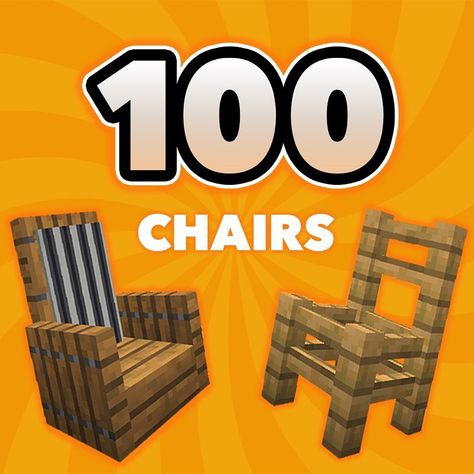 Chairs In Minecraft, Minecraft Chair Ideas, Minecraft Chair, Chair Minecraft, Different Chairs, Minecraft School, Pixel Art Minecraft, Minecraft Statues, Easy Minecraft Houses