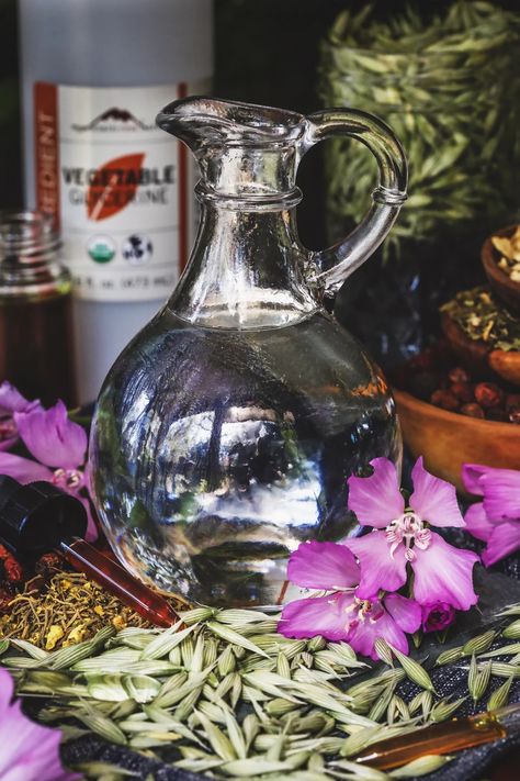 Glycerites: How to Use Vegetable Glycerine to Extract Herbal Constituents Vegetable Glycerin Uses, Herbal Education, Medicinal Herbs Garden, Gourmet Salt, Mountain Rose, Grain Alcohol, Mountain Rose Herbs, Sprouting Seeds, Bulk Herbs