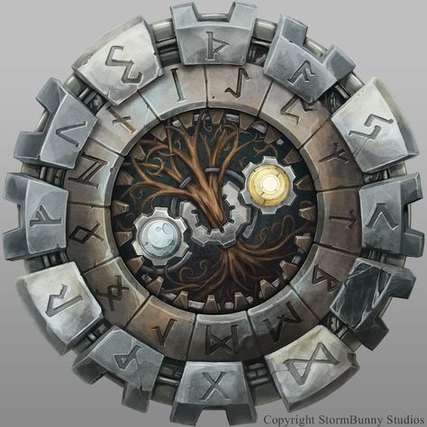 Rune-strology, Terry Maranda on ArtStation at https://www.artstation.com/artwork/e06KP Dwarven Runes, Hand Painted Textures, D D Items, Game Ui Design, Game Props, Fantasy Props, Slots, Game Ui, Fantasy Landscape