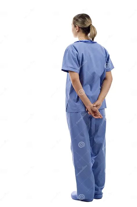 Doctor from the Back stock photo. Image of female, isolated - 17645696 Doctor Stock Photo, Female Health, Care Worker, Standing Poses, Ao Dai, Womens Health, The Back, Stock Images Free, White Background