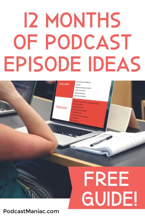 Keep publishing consistent episodes for your listeners with this guide to podcast episode ideas. Topics for every month of the year, applicable to any podcast in any niche/genre. #podcasting #guide #advice Pod Cast Topics, Podcast Niche Ideas, Topics For Podcasts, Podcast Ideas Topics, Podcasts Ideas, Podcast Episode Ideas, Podcast Topics Ideas, Creating Podcasts, Podcast Checklist