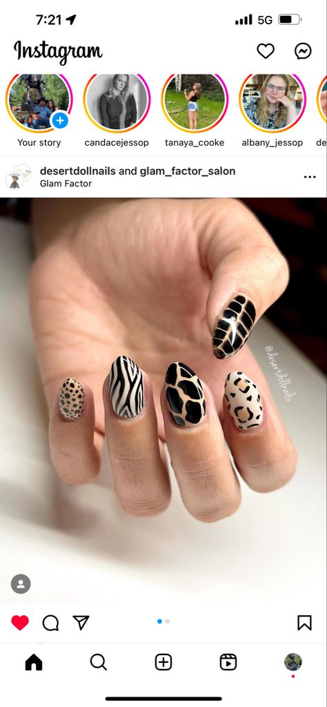 Animal Nails, Animal Print Nails, Big Animals, Fall Nails, Stylish Nails, Fun Nails, Gel Nails, Animal Print, Nail Designs