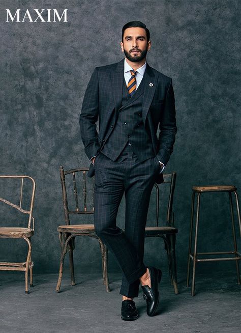 Ranveer Singh #Maxim #FASHION #STYLE #SEXY #BOLLYWOOD #INDIA #RanveerSingh Light Blue Formal Shirt, Men Graduation Outfit, Stylish Men Wear, Stylish Mens Suits, Braiding Styles, Portrait Photography Men, Wedding Outfit Men, Indian Men Fashion, Education Technology