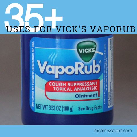 Traditionally, Vick's VapoRub is rubbed on the chest to help aid congestion relief during cold and flu season.  However, it turns out that Vick's is a pretty handy product to have on hand for other uses as well.  Plus, try your hand at making Homemade Vick's VapoRub. 1. Relieving Nasal Congestion and Cough One of […] Vaporub Uses, Diy Projects Using Pvc Pipe, Uses For Listerine, Listerine Mouthwash, Vapo Rub, Vicks Vapor Rub, Vaseline Uses, Fingernail Fungus, Vicks Vapor