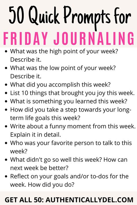 Friday journaling prompts Friday Journal, Journal Prompts For Adults, Mindfulness Journal Prompts, Journal Prompts For Kids, Elementary Physical Education, Note Taking Tips, Family History Book, Wake Ideas, Feel Good Friday