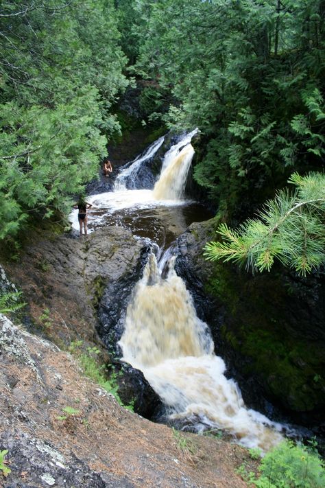 Amnicon Falls State Park, WI Amnicon Falls State Park Wisconsin, Usa Waterfalls, Minnesota Adventures, Wisconsin Waterfalls, Over Fifty Fashion, Arts And Crafts Interior Design, Wisconsin Vacation, Wisconsin State Parks, Exploring Wisconsin