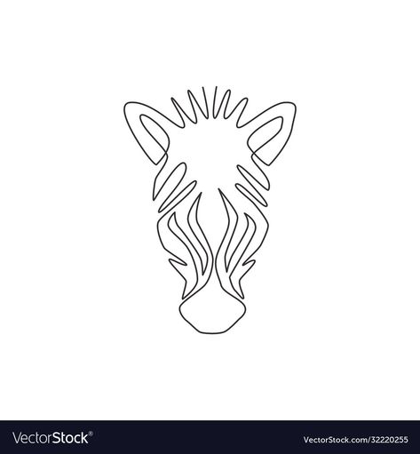 Geometric Zebra Tattoo, Zebra Tattoo Small Simple, Zebra Logo Ideas, Zebra Line Art, Zebra Outline Drawing, Safari Logo, Zebra Graphic Design, One Line Animals, One Continuous Line Drawing