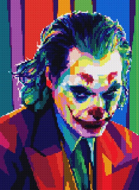 Lego Mosaic, Joker Iphone Wallpaper, Graph Paper Drawings, Perler Art, Pixel Art Grid, Pixel Design, Minecraft Pixel Art, Art Corner, Pixel Art Design