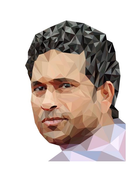 Sachin tendulkar digital portrait in low poly style Photoshop Training, Sachin Tendulkar, Arabic Calligraphy Art, Digital Portrait, Calligraphy Art, Low Poly, Arabic Calligraphy, Calligraphy, Male Sketch